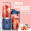 Juicers draagbare mini fruitblender elektrische draadloze sapper met 6 messen voor smoothies en shakes USB oplaadbare mini juicer cup