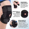 Pads Neopreen verstelbare gym knie pad voor knieondersteuning brace compressie knipad gewricht artritis dubbele scharnierende open patella stabilisator