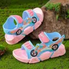 Slipper Kid Sandals 2023 Summer New Fashion Boy Sandals Soft Sole Sandals For Girl Kid Beach Shoe Kid Shoes Casual Sports Shoe Sandalias Y240423