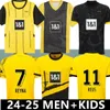 24 25 Maglie da calcio Sancho Reus Dortmunds 50 anni allo Speciale Westfalenstadon 2024 2025 Borussia Soccer Haller Shirt Football Neongelb Brandt Men Kid Kit