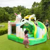 Castelo de salto inflável Alpaca Air Bounce House com slide Bouncer Slide Combo for Kids 'Parties Backyard Entertainment Portable Jumping Jumper Indoor Toys Yard Game