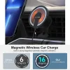 Ladegeräte 65W Qi Magnetic Car Wireless Ladegerät für MacSafe iPhone 14 13 12 Pro Max Mini AIR -Lüftungsauto -Telefonhalter Ständer schnelles Autoladen