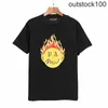Vêtements de créateurs haut de gamme pour angles PAA Flaming Ball Imprimé à manches courtes T-shirt Men Femmes LETTRE LOBE MECHREM
