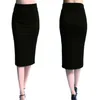 Women Skirt Bodycon Office Female Slim Knee Length High Waist Stretch Sexy Pencil Skirts Jupe Femme 240419