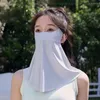 Tappi ciclistici seta ghiacciata maschera sportiva sportiva per esterni da donna per protezione estiva in bici estate da sole traspirante per il viso traspirato