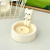 Cat Candlestick Holder schattig kaarsendecor Schattig voortreffelijk Creative Duurzame High Tempe Resistant Warming Paws 240410