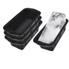 Baking Moulds 4 Piece Ice Block Mold Black Silica Gel Reusable Silicone For Bath Chiller