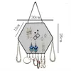 Opbergdozen zeshoekige sieraden hanger slaapkamer muur display hangend oorrangrek