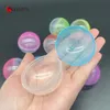 100 stcs 45 mm plastic PP speelgoedcapsules half transparante kleurrijke ronde verrassingsbal gemakkelijk open slot amusement voor automaat 240422