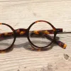 Lensler Betsion El Yapımı Vintage 40 42 44 Yuvarlak Asetat Kaplumbağa Erkekler Gözlük Çerçeveleri Tam Jant Kadın Miyopya Reçete gözlükleri