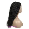 Front lace hand-woven human hair headband 13 6 Tpart deep wave wig