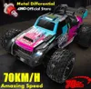 Электрический/RC CAR 4WD RC CAR с светодиодными светильниками Радио внедорожник 4x4 Пульт дистанционного управления 50 км/ч супер безмолвные 70 км/ч.