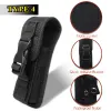 Scopes Tactical Molle Ficklight Holster Pouch Protable LED Torch Cover Case EDC Tool Holder Fick för utomhusjaktcamping