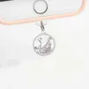 Cell Phone Anti-Dust Gadgets Mobile phone dust plug circular swan fashionable and beautiful accessories alloy pendant jewelry Y240423