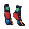 Herrensocken für immer Farb -Knöchel -DND -Spiel Unisex Streetstyle Nahtloses gedrucktes lustiges Geschenk mit niedriger Socke