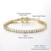 ECED Out Crystal Tennis Armband für Frauen Punk HipHop Luxus AAA Kubische Zirkonia Hochzeit Goldfarbe Handkette OHH118 240423