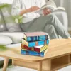 Table Lamps Colored Glass Book Lamp Reading Nook Lighting Bedroom Light Up Books For Living Room NightStand Office Decoration