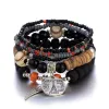 Strands Bohemian Eiffelturm Turm Perlen Armband Set für Frauen Flügel Charme Buntes Reisperlen Kette Barmes Lady Schmuck Geschenk