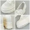 Scarpe casual krasovki da 11 cm a maglie aria calzini maglioni maglioni a maglia sneaker grossa piattaforma traspirante a cuneo comodo donne sandali cavi piatta estate