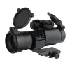 Optics Tactical M2 M3 Red Green Dot Sight Scope Brighess Justerbara flygplan Aluminium Casing Watertät dammtät 20mm Rail Mount.