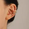 Boucles d'oreilles en or strass de couleur
