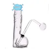 Partihandel USA Male Penis Water Tobacco Dry Herb Pipe Clear Glass Oil Burenr Dab Rigs Bongs med avtagbar downstem -clearance -vattenpipa för rökning