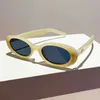 Sunglasses KAMMPT Retro Oval Sunglasses for Womens New Tren Can Colorful Frame Shadow Fashion Luxury Brand Designer UV400 Protective Glasses J0423