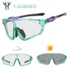 Lunettes de soleil Vaghozz Brand News Photochromic Cycling Sunglasses Outdoor UV400 Men Women Women Sport Eyewear Mtb Bike Bicyle Goggles