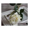Decorative Flowers Wreaths Decorative Flowers Wreaths French Romantic Artificial Rose Flower Diy Veet Silk For Party Home Wedding Ho Dhjc8