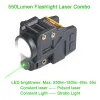 Lights Tactical High Lumen 550lm Led Flashlight and Green Laser Sight Combo for Self Defense G2 G3 Pistol Glock 17 19 Lanterna G2c