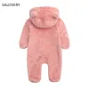 One-Pieces 2022 Neue Herbst Winter Infant Cartoon Bär Strampler für Neugeborene Baby Kostüm Jungen Mädchen Gesamt Overall Baumwolle Mit kapuze Kleidung