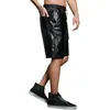 Men's Shorts Men Crotch Pants Style Faux Skórzane sznurka