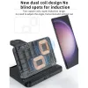 Laddare Foldbar trådlös laddningsstativ för Samsung Galaxy Z Fold 5 4 3 S23 Ultra Fast Charging Dock Station för Galaxy Watch 6 Buds2