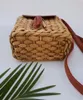 Bag Small PU Cover Tassel Straw One Shoulder Corn Leather Satchel