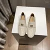 Sapatos casuais pães de caminhada de verão feminino couro genuíno para deslizar para dirigir mocassins causais zapatillas de mujer