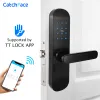 Control TTlock App Electronic Door Lock Bluetooth WIFI Smart Touch Screen Lock Digital Code Keypad Deadbolt For Home Hotel Apartment