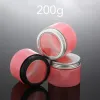 Remover 200g Jar en plastique vide 7oz bonbon rose contenant cosmétique rechargeable maquillage lotion crème crème grains de café bouteille d'emballage d'épices