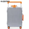 Luggage KLQDZMS 20"24"26"28 Inch Luggage High Quality Aluminum Frame Business Trolley Case Universal Wheel Boarding Box Rolling Suitcase