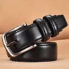 Waist Support Leather Belts For Men With Alloy Buckle Womens Belt Casual & Dress Dark Stretch Wide