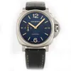 Pannerai Watch Luxury Designer Полный набор Lu Min Nuo du er Series Blue Face Automatic Mechanical Mens Pam00927