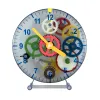 Klockor självmontering DIY Assembly Clockwork Clock Model Mechanical Gear Clock Science Teaching Clock