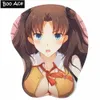 Cuscinetti per topo Pognano di poggiati Tohsaka Rin anime 3d OPPAI TOUSE PAD REST Y240423