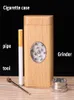 Ny Selling Creative One Hitter Reting Pipe Herb Grinder Cigarett Box Set7717354
