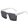 Designer Sunglasses Straight Glasses Fashionable Square Half Frame Sunglasses Cross Lenses Trendy Sunglasses