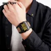 Orologi Sanda 222 Digital Watch Men Army Army Sport Cronografo Data Owatch Resin Band Week 50m Waterproof Mash Electronic Oro