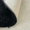 Simulazione di moquette biliardo da 8 palle tappeto per bambini camera da letto retro nera n. 8 moquette goccia rotonda a sedia morbida tappetino da bagno anti-slip tappetino t240422