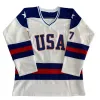 Bär BG Ice Hockey Jerseys Christmas Deer 00 Clark Griswold Jersey broderi Syning utomhus sportkläder vit hög kvalitet