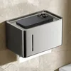 1.Toilet Paper Box Punch Free Multifunction Waterproof Wall Mounted Bathroom Paper Roll Holder Tissue Suction Box Toilet Paper Storage Rack