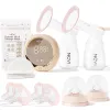 Enhancer NCVI Electric Breast Pump, avec 4 modes 9 niveaux, pompe à flux antiback avec des brides de taille, panneau tactile, affichage LED, ultraquiet