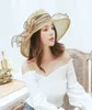 Wide Brim Hats 1920s Graceful Hat Lightweight Sun 20s 50s Floral Fascinator Costume Party Head Accessory For Drop HatsWide3829586
